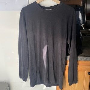 Black long sleeve hemp cotton jungmaven tee t shirt medium m